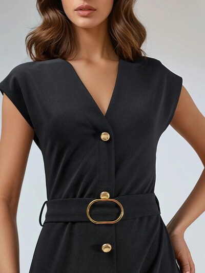 Busem Jurk in de kleur Zwart, Productweergave