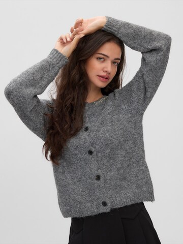 VERO MODA Плетена жилетка 'VMNOVAH' в сиво: отпред