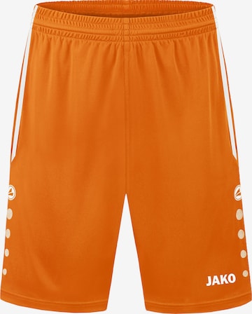 Pantaloni sportivi di JAKO in arancione: frontale
