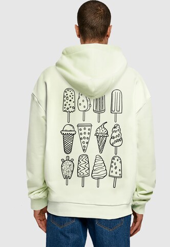 Merchcode Sweatshirt 'Ice Cream' in Green: front