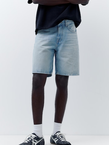 Pull&Bear Loose fit Jeans in Blue: front