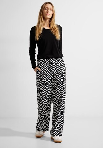 CECIL Loose fit Pants in Black