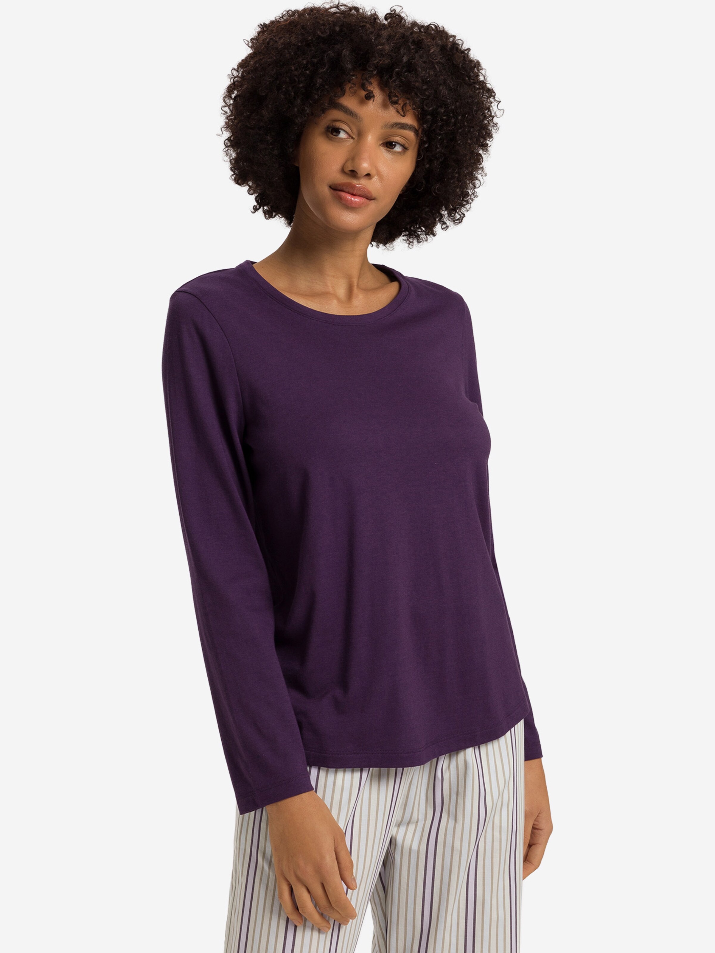 T-shirt ' Sleep & Lounge ' Hanro en violet : devant