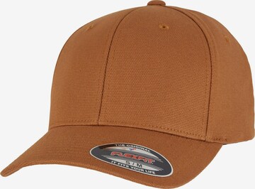 Flexfit Cap in Braun: Vorderseite