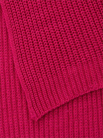 CAMEL ACTIVE Weicher Strickschal aus reiner Baumwolle in Pink