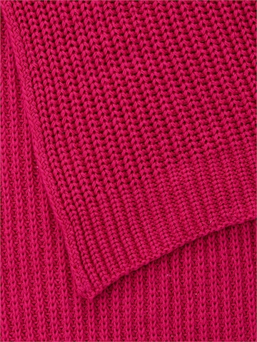 CAMEL ACTIVE Weicher Strickschal aus reiner Baumwolle in Pink