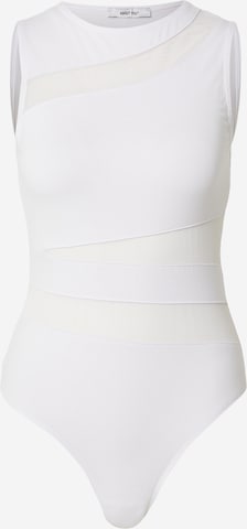 ABOUT YOU Блуза боди 'Darina' в бяло: отпред