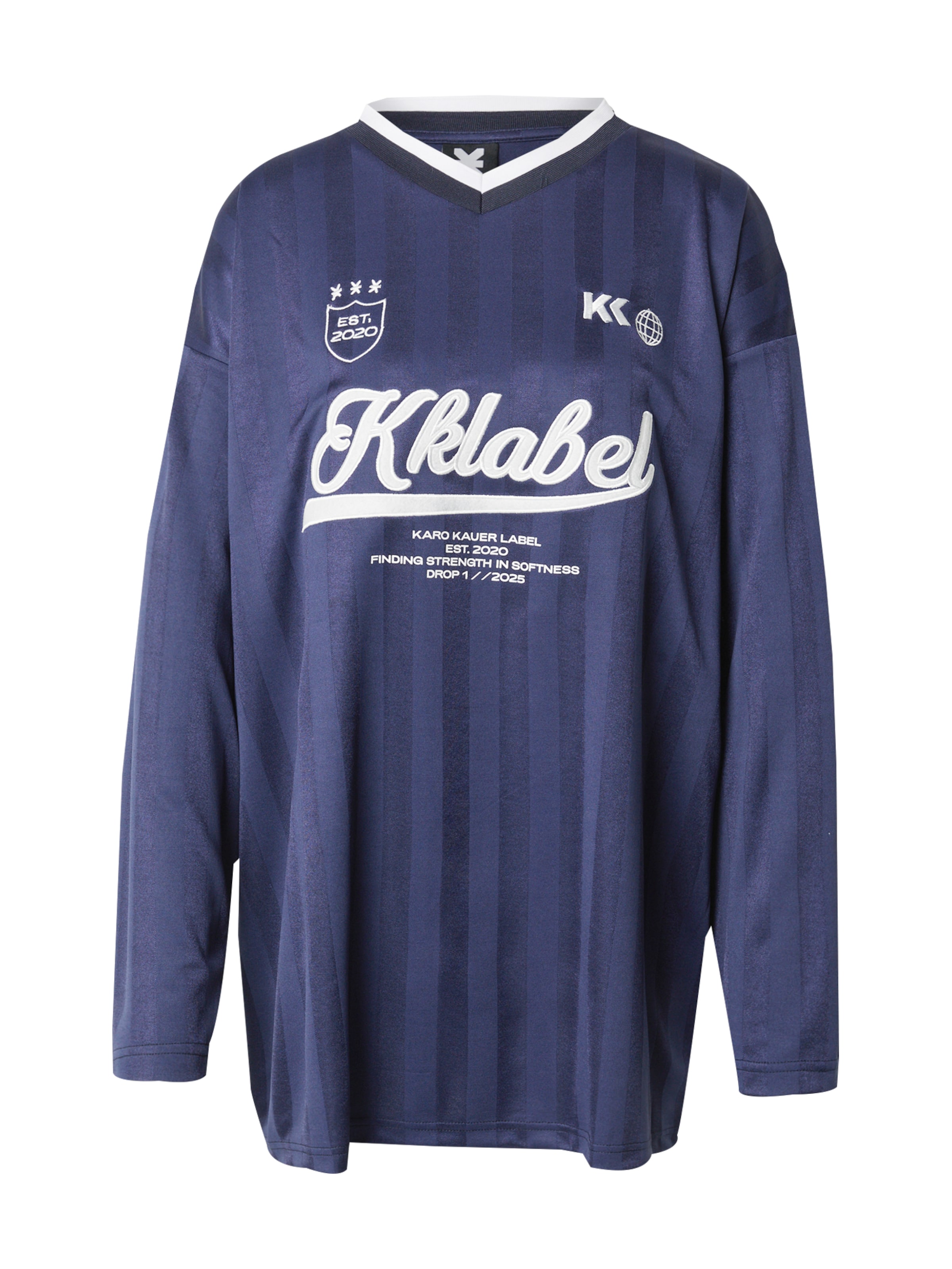 Karo Kauer Shirt in Blauw: voorkant