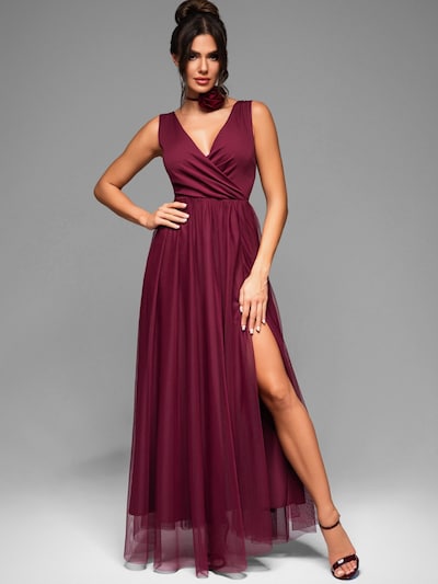 Ombre Abendkleid in 34 in dunkelrot, Produktansicht