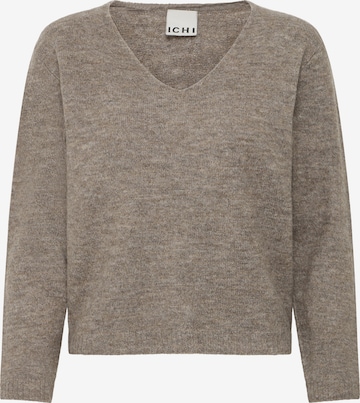 Pull-over 'Kamara' ICHI en marron : devant