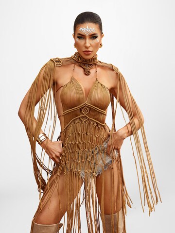 Mew Mews Dress 'Brinzo' in Beige