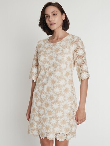 Ana Alcazar Summer Dress 'Padea' in Beige: front