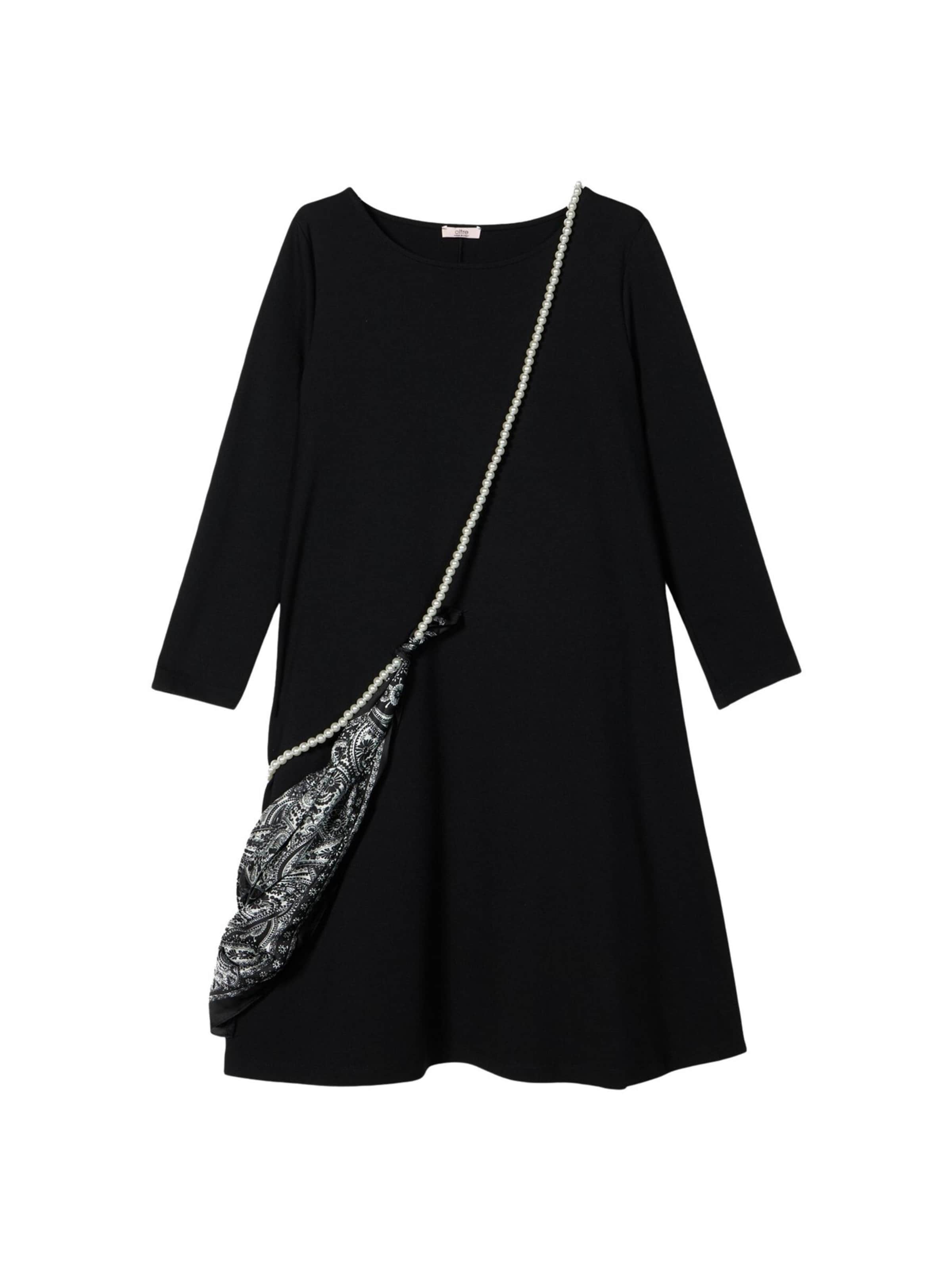 oltre Jurk in Zwart: voorkant