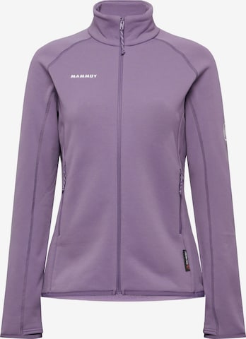 MAMMUT Athletic Fleece Jacket in Purple: front