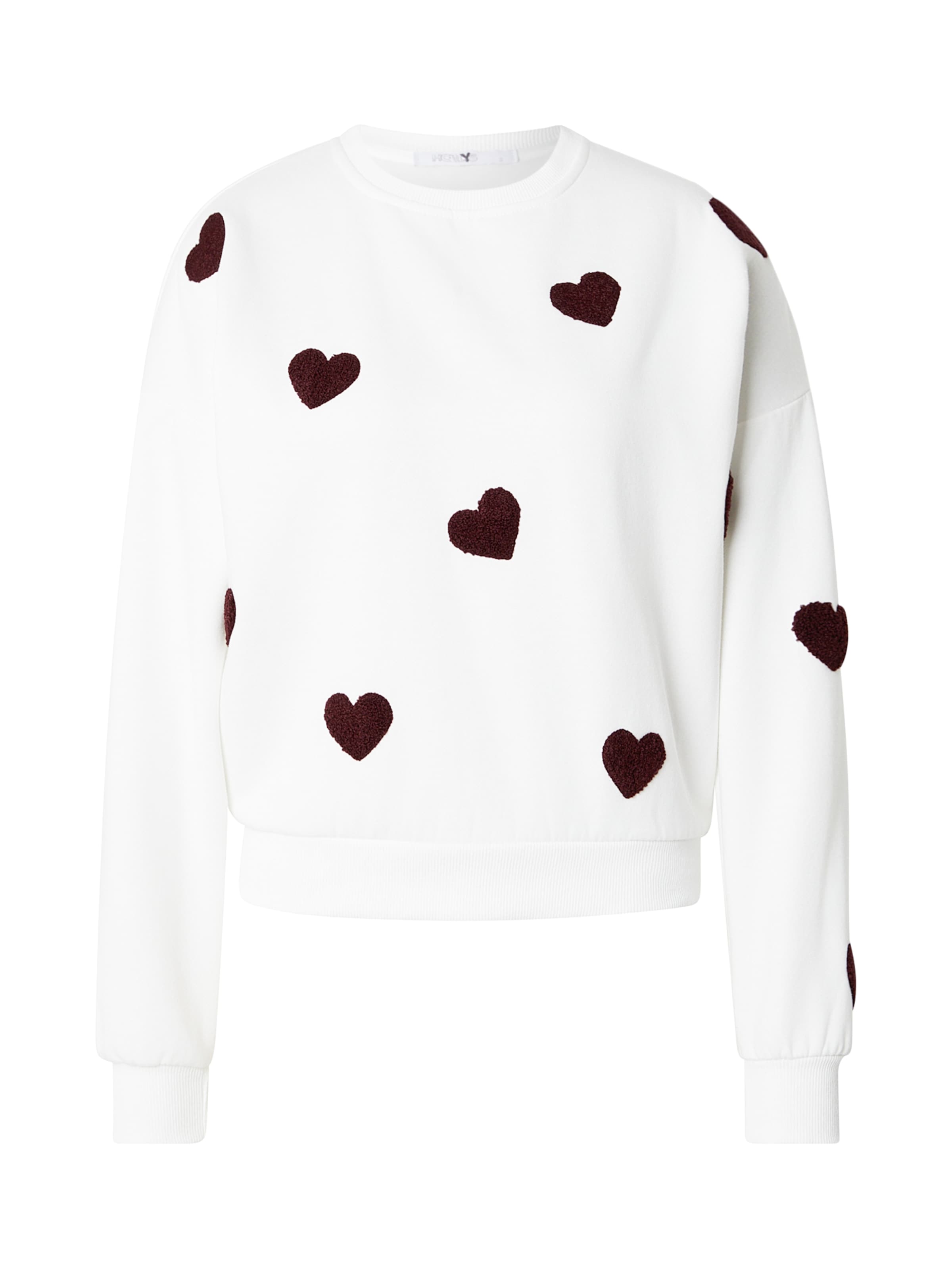 Hailys Sweatshirt in White: front