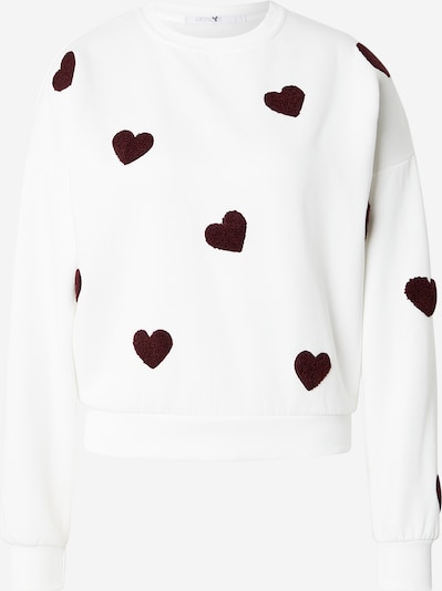 Megztinis be užsegimo iš Hailys, spalva – vyšninė spalva / balkšva, Prekių apžvalga