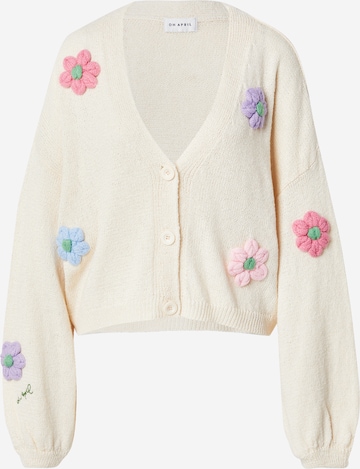 OH APRILKardigan 'Harriet' - bijela boja: prednji dio