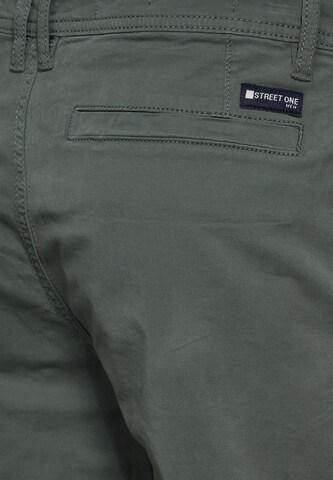 Street One MEN Regular Chino Pants in Green