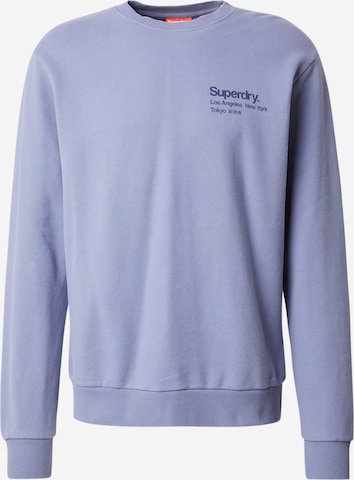 Superdry Sweatshirt in Blau: Vorderseite