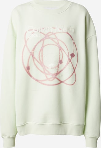 Calvin Klein Jeans Sweatshirt 'GALAXY' i grønn: forside