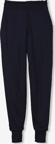 CALIDA Tapered Pants in Blue: front