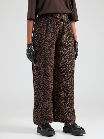 ONLY Carmakoma Szeroka nogawka Spodnie 'CARALTA' w kolorze czarny: przód