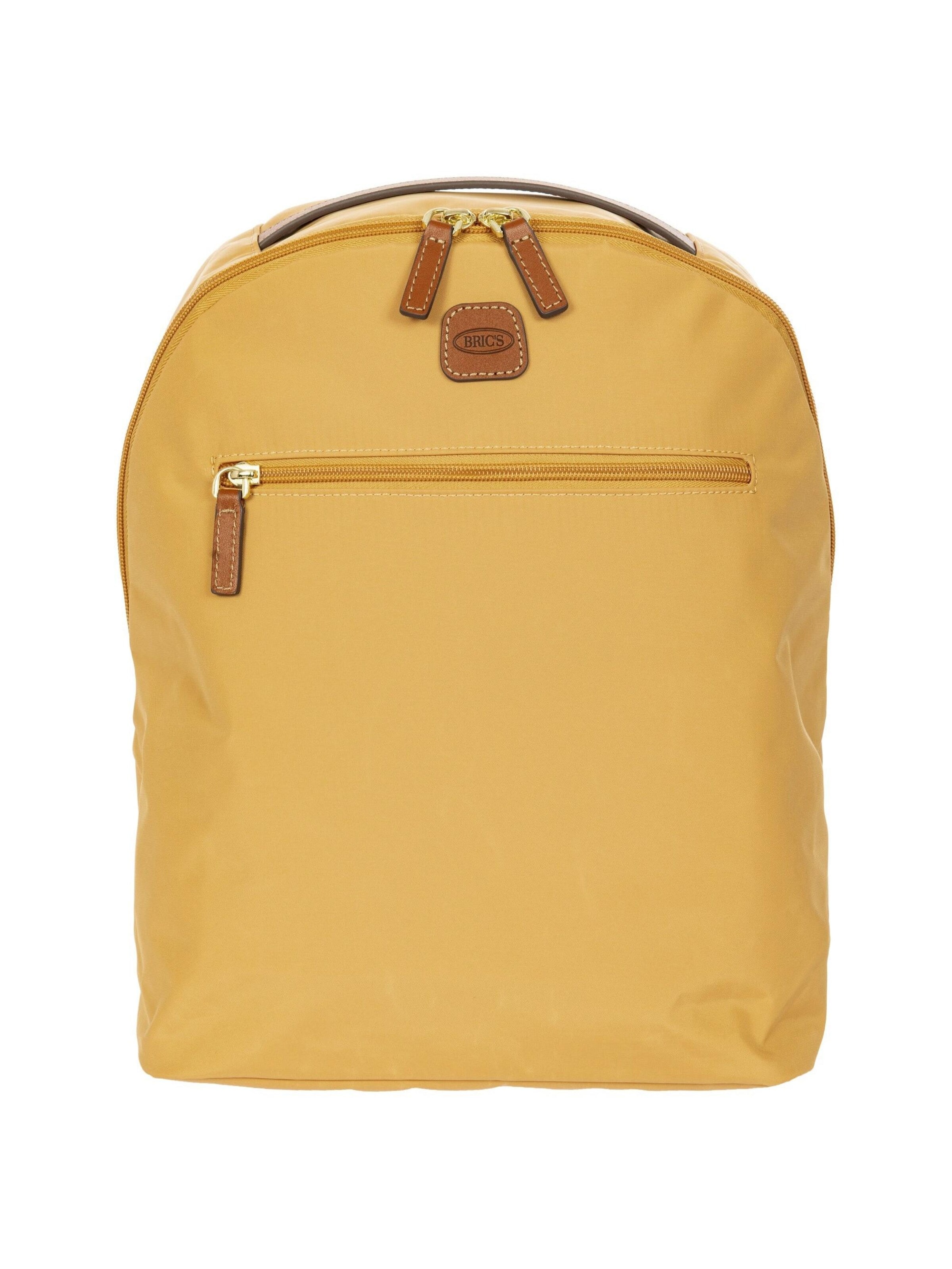 Bric's Backpack 'X-Travel' in Yellow: front