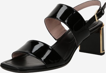 Kate Spade - Sandalias con hebilla 'MERRIT' en negro: frente