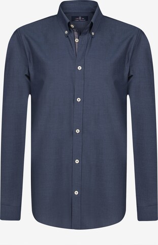 Coupe regular Chemise Jimmy Sanders en bleu : devant