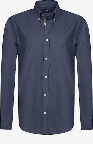 Jimmy Sanders Regular fit Button Up Shirt in Blue: front