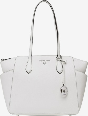 Michael Kors - Shopper 'Marilyn Medium Saffiano Leather Tote Bag' en blanco: frente