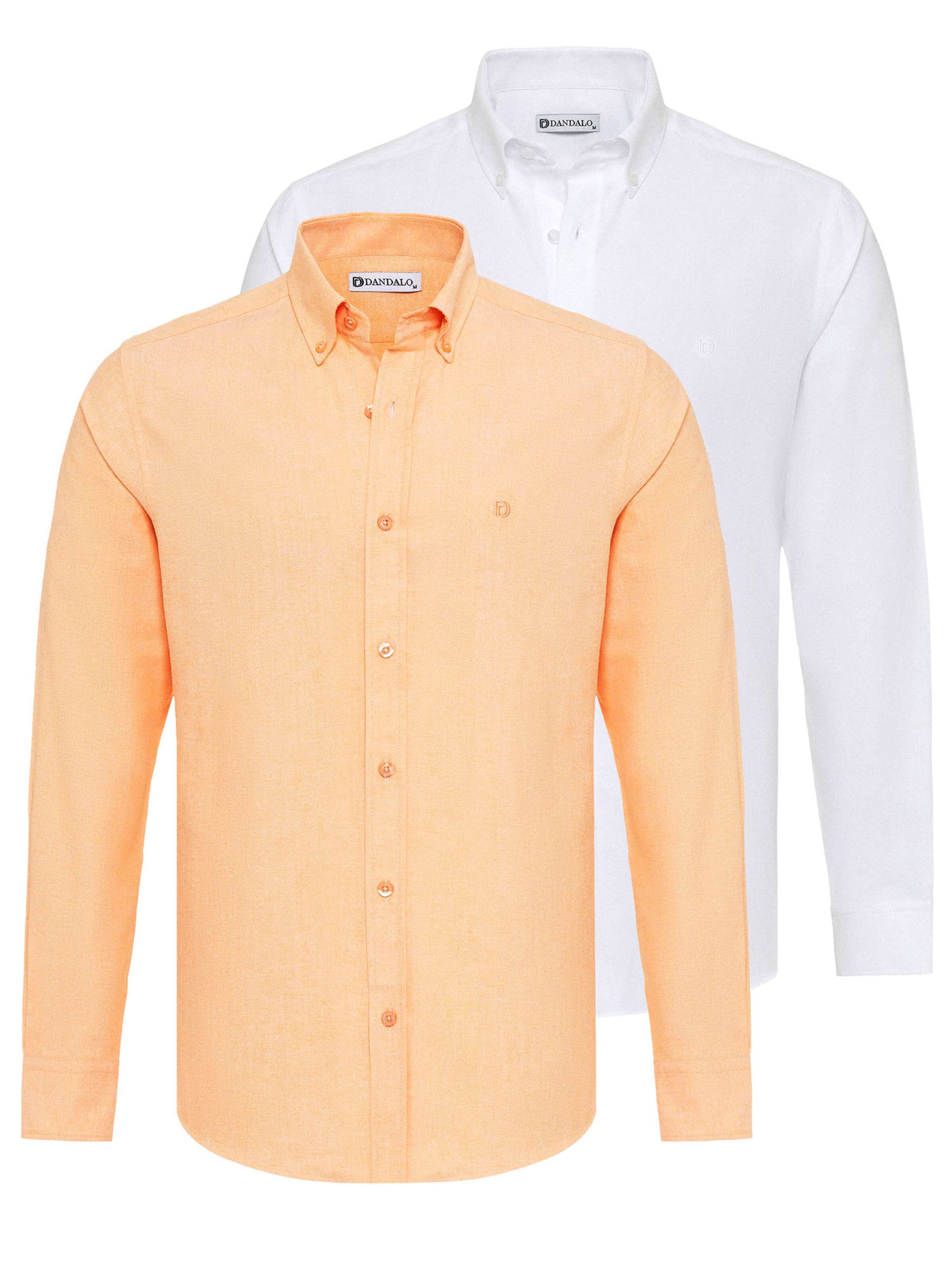 Dandalo Regular fit Button Up Shirt in Orange: front