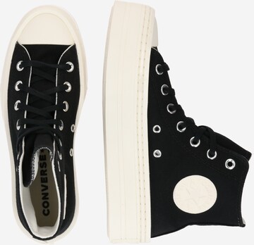 CONVERSE Σνίκερ ψηλό 'CHUCK TAYLOR ALL STAR MODERN LIFT HI CANVAS' σε μαύρο