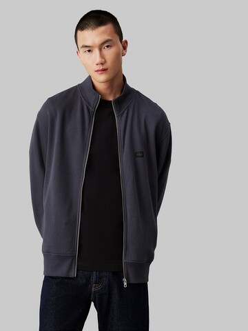 Calvin Klein Jeans Sweat jacket in Black: front
