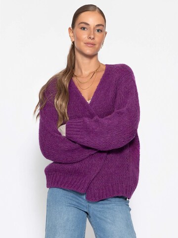 SASSYCLASSY Oversizestrickjacke‌‌‌‌‌‌‌‌‌ in Lila