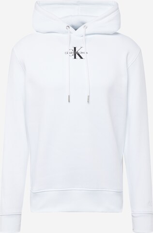 Calvin Klein Jeans Sweatshirt in Weiß: predná strana