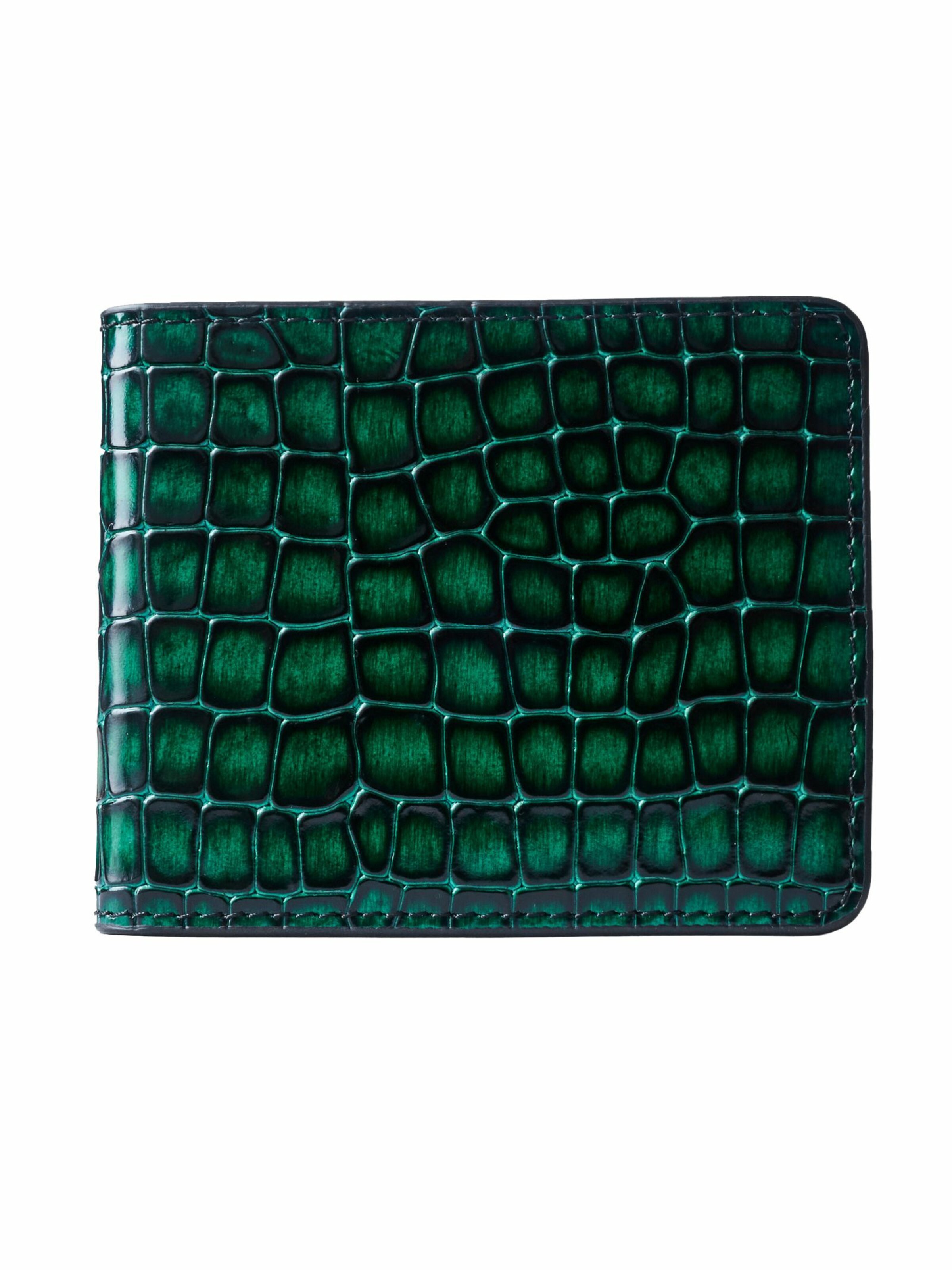 GT Collection Tegnebog 'Croc Prestige' i grøn: forside