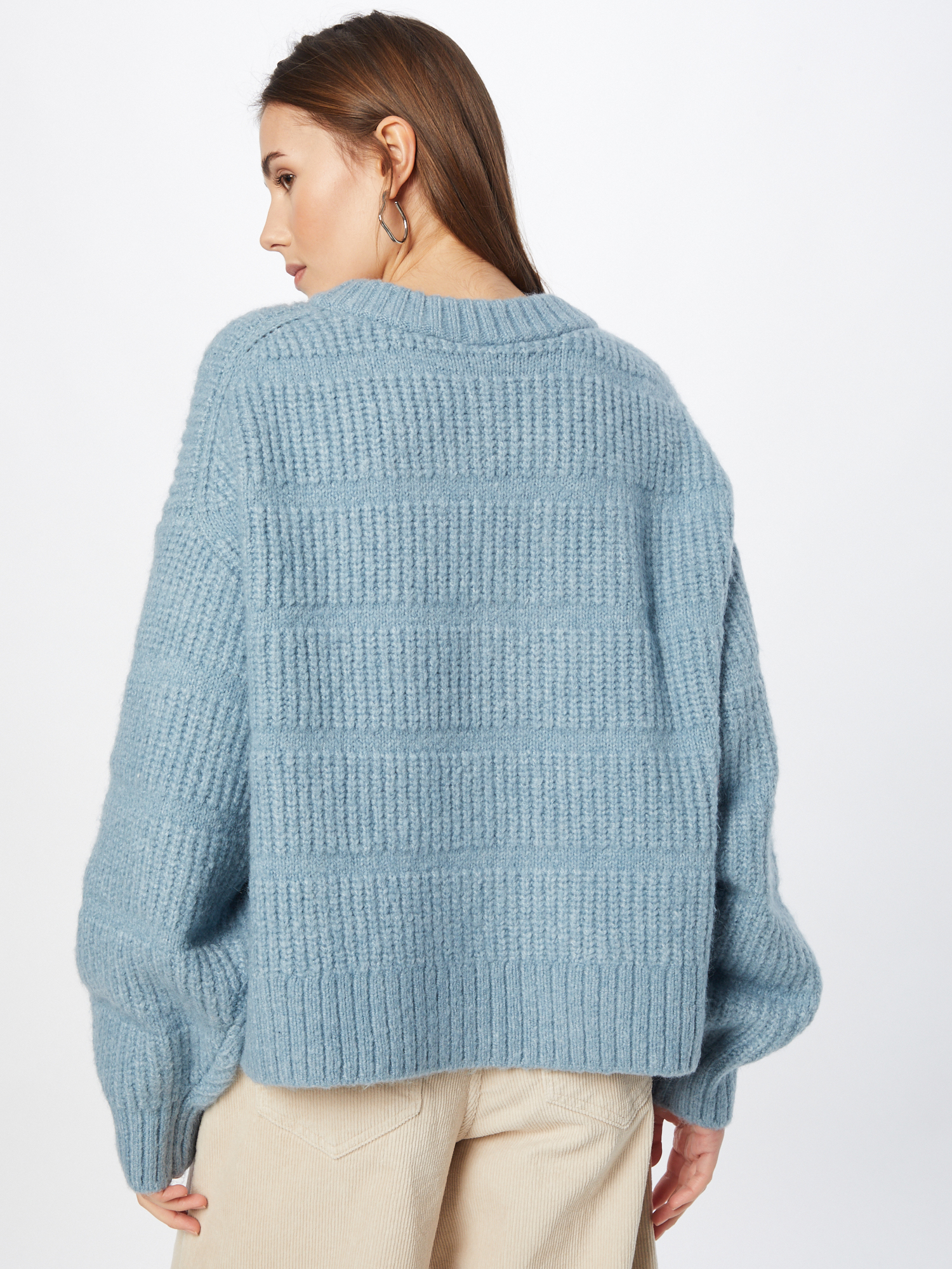 Swetry & dzianina Kobiety WEEKDAY Sweter Last Sweater w kolorze Podpalany Niebieskim 