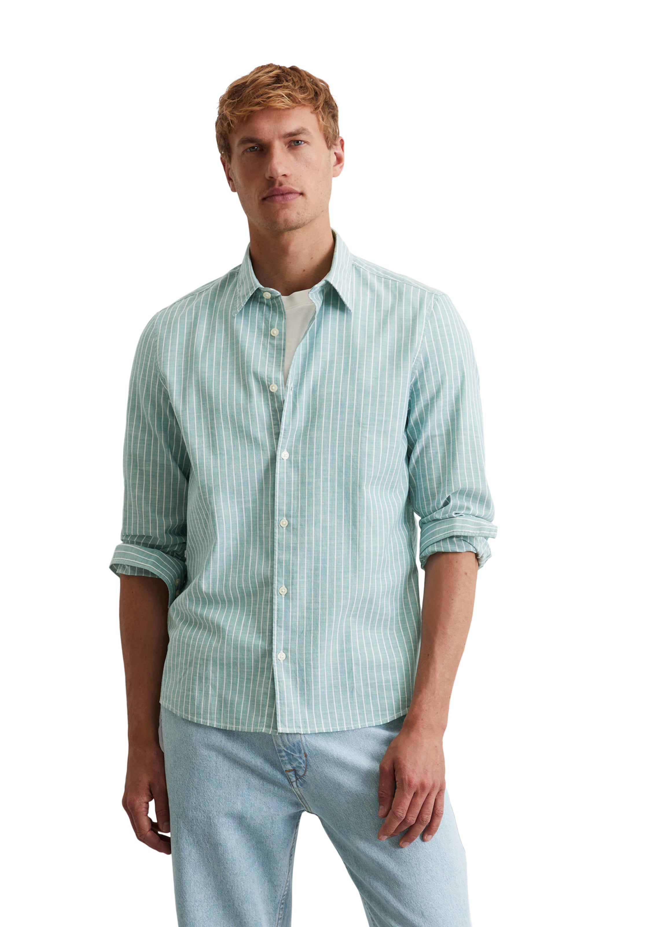 Marc O'Polo Regular Fit Paita värissä vihreä: etupuoli