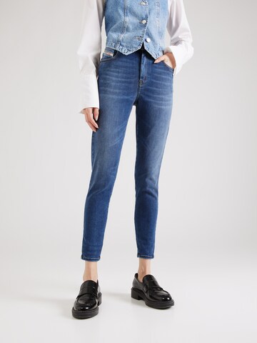 DIESEL Skinny Jeans '1984 SLANDY' in Blauw: voorkant