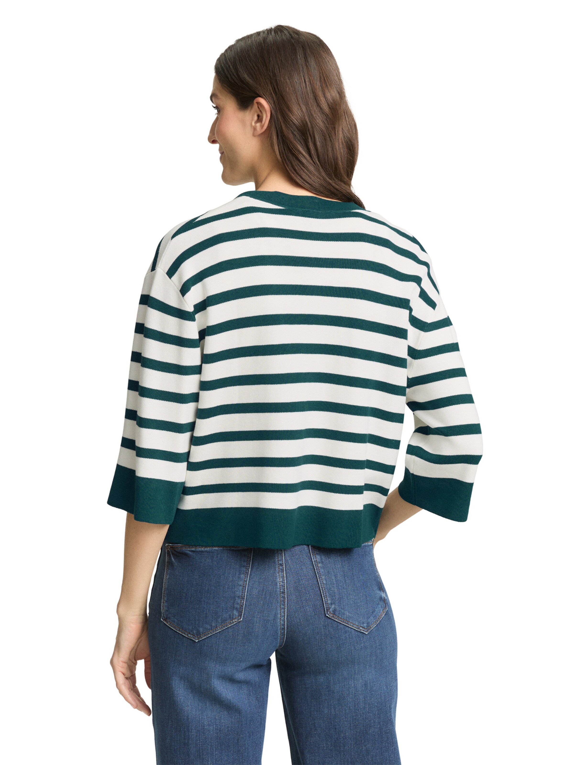 Geacă tricotată de la TOM TAILOR pe alb