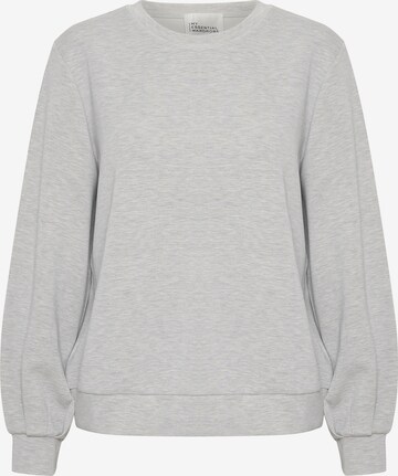 Sweat-shirt My Essential Wardrobe en gris : devant