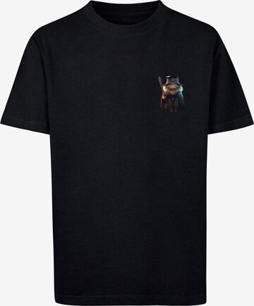 T-Shirt 'Animal Galore' F4NT4STIC en noir : devant