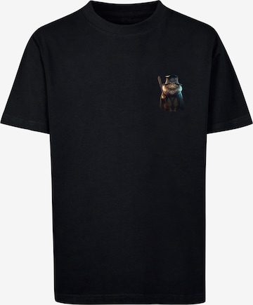 T-Shirt 'Animal Galore' F4NT4STIC en noir : devant