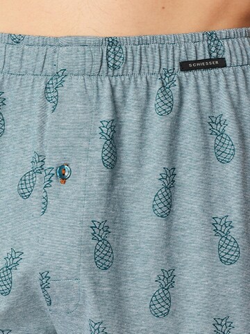 SCHIESSER Boxershorts 'Singel-Jersey' in Blauw
