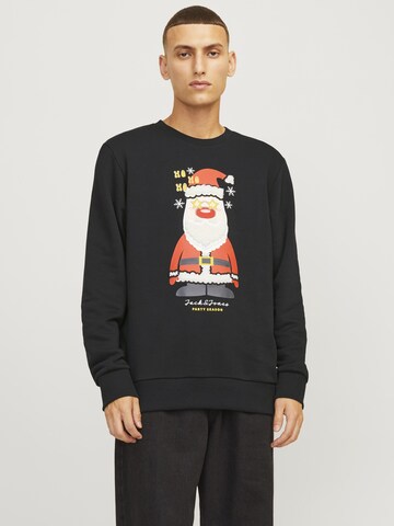 Sweat-shirt 'JJXMAS JOLLY' JACK & JONES en noir