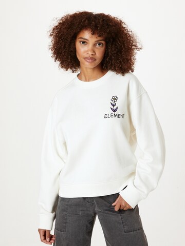 ELEMENT Sweatshirt in White: front