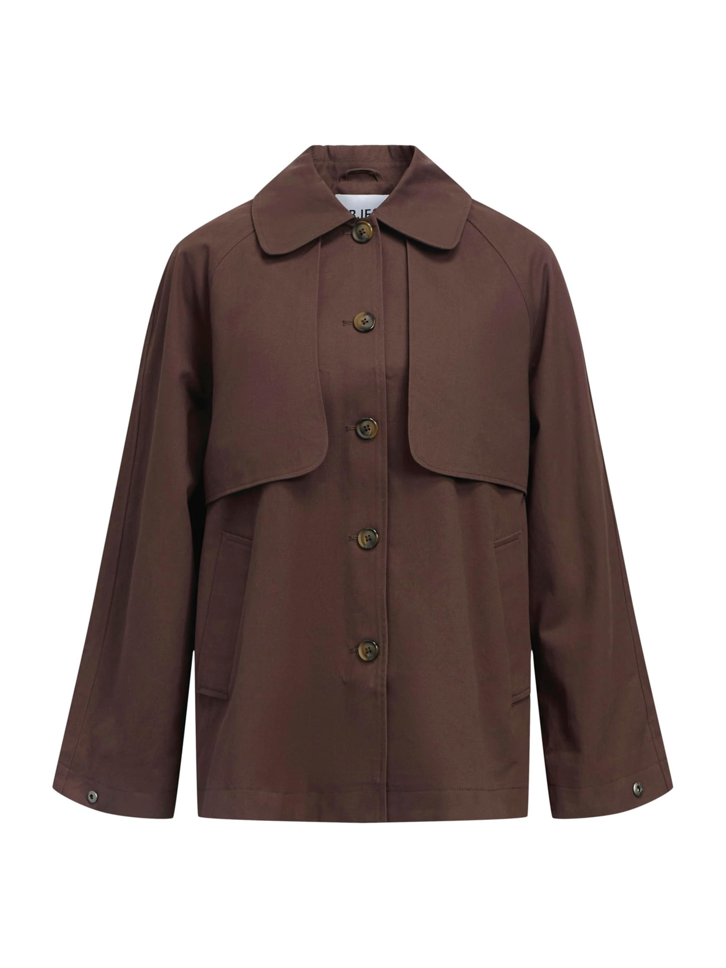 OBJECT Демисезонная куртка 'OBJPaula' в Коричневый: спереди