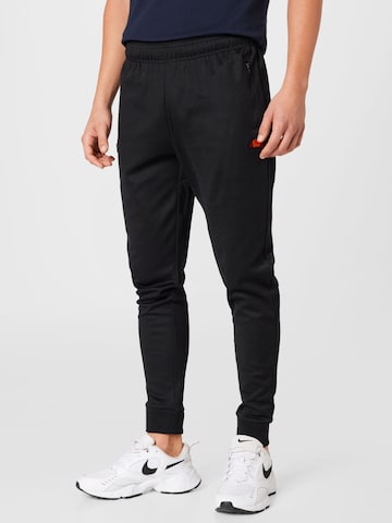 Effilé Pantalon 'Bertoni' ELLESSE en noir : devant