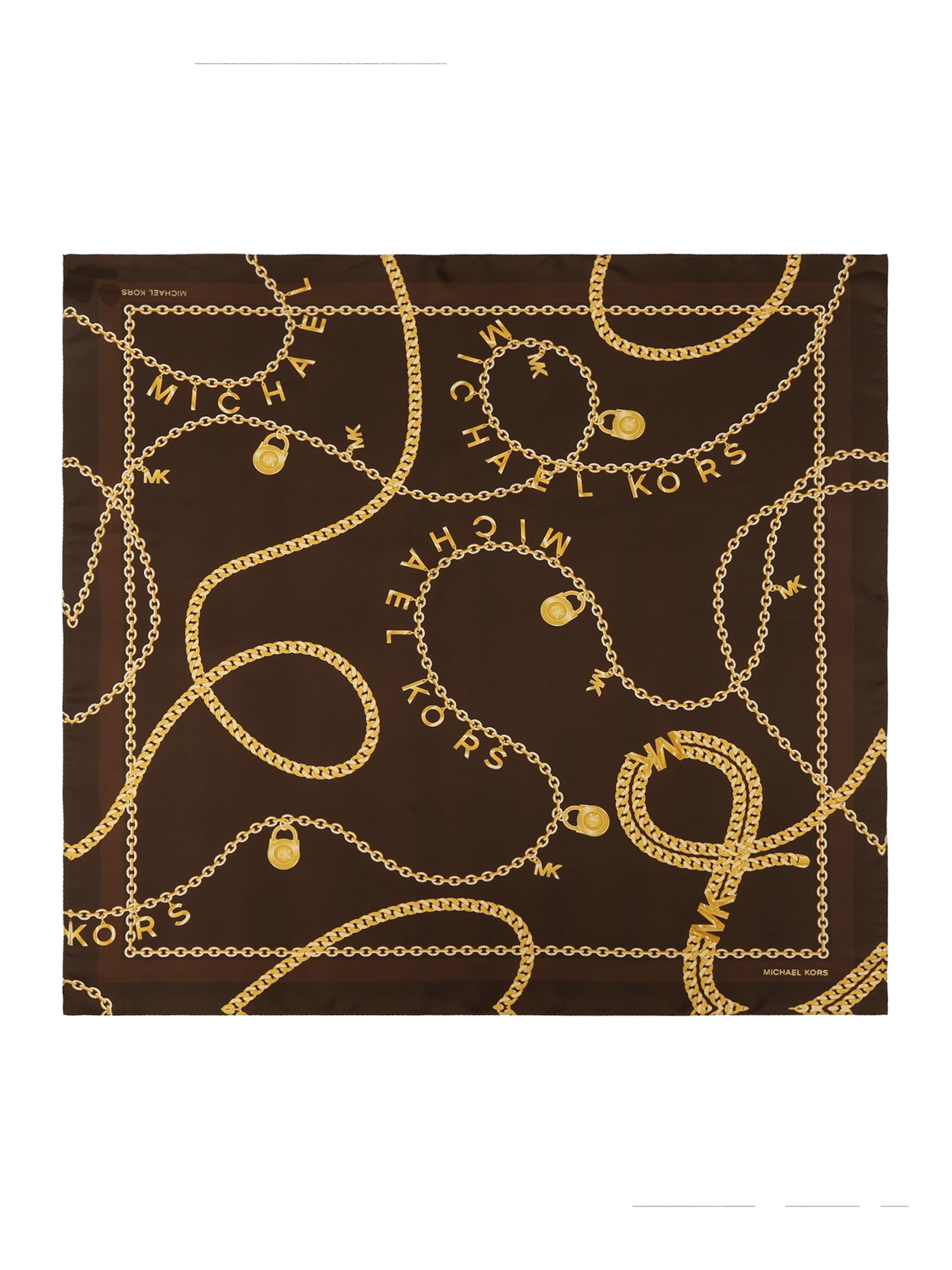 MICHAEL Michael Kors Платок 'Tossed Chains' в Коричневый: спереди
